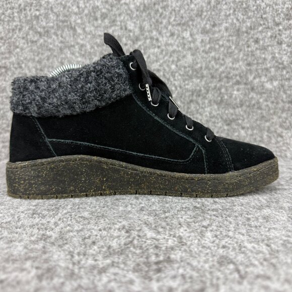 ✅Aetrex Bonnie Arch Support Sneakers Black Womens 7.5-8 EU38 Side-zip Orthotic - Picture 9 of 12